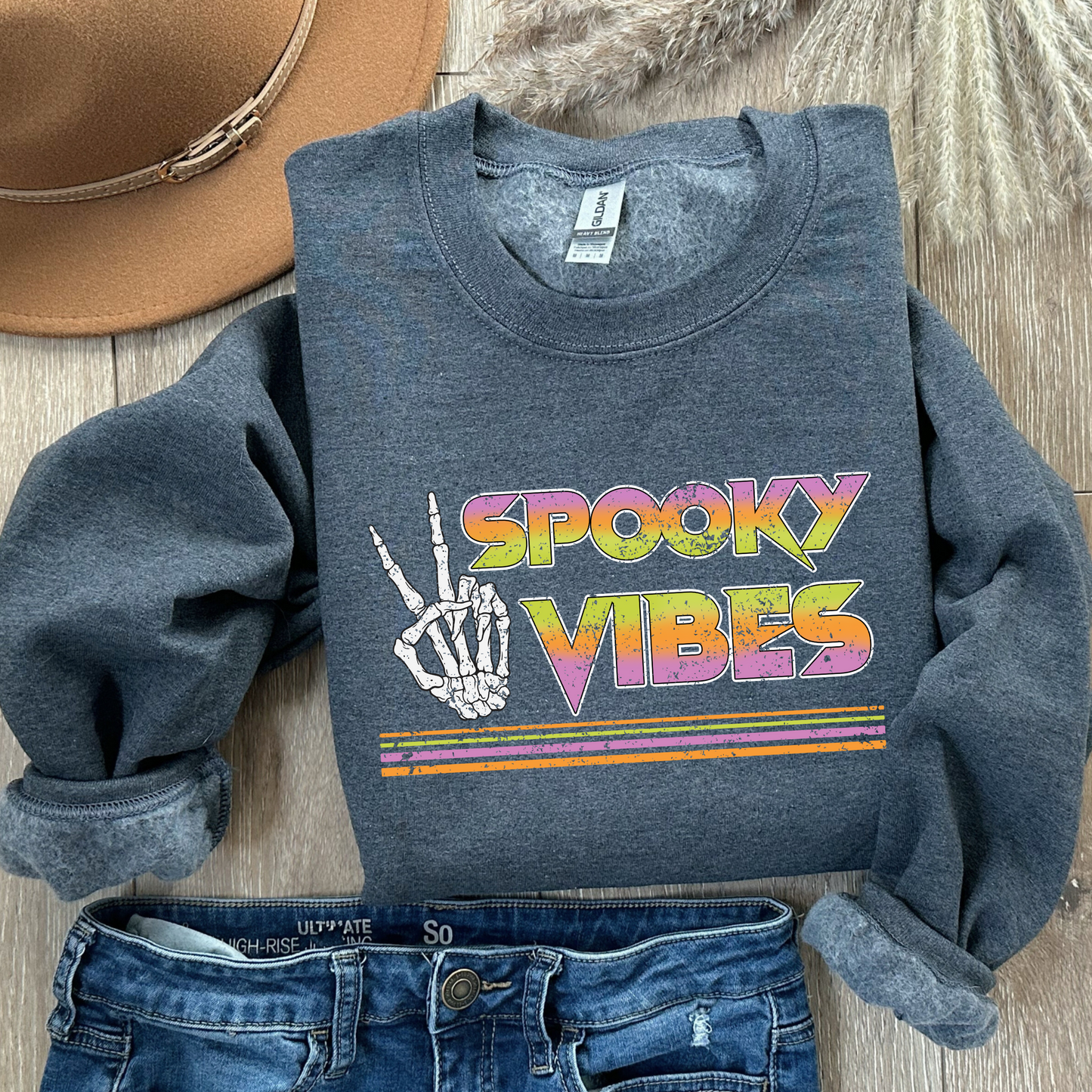 Retro Spooky Vibes- TSHIRT