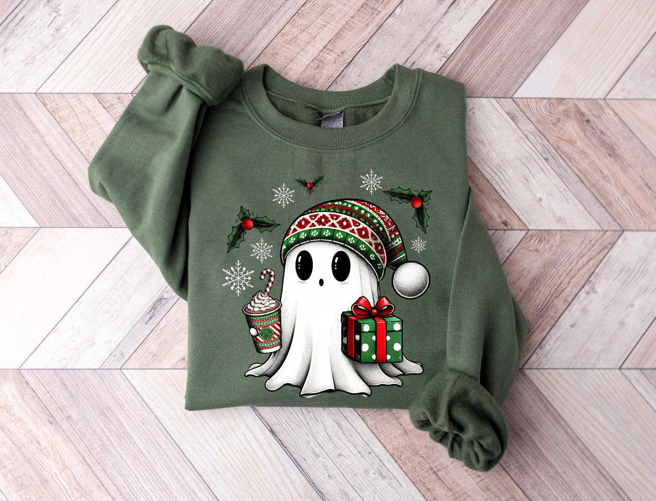 Cute Ghost with Gift