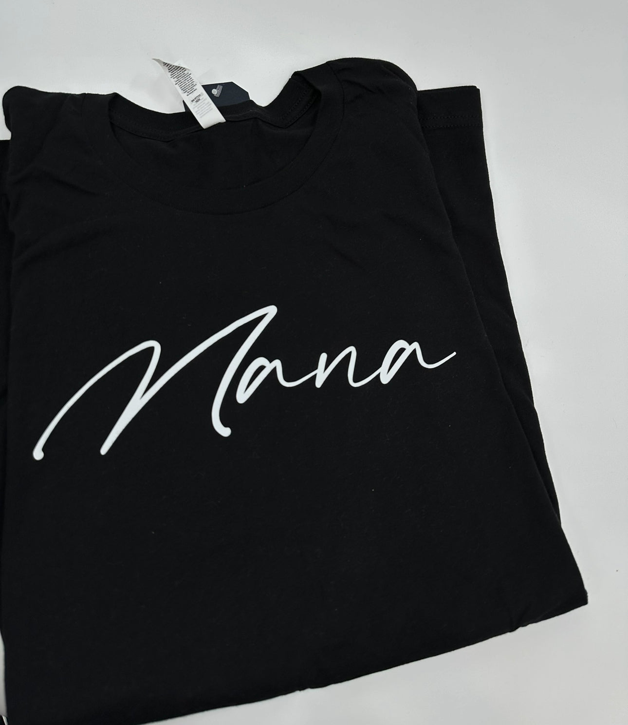 Nana Scripted Black Tee