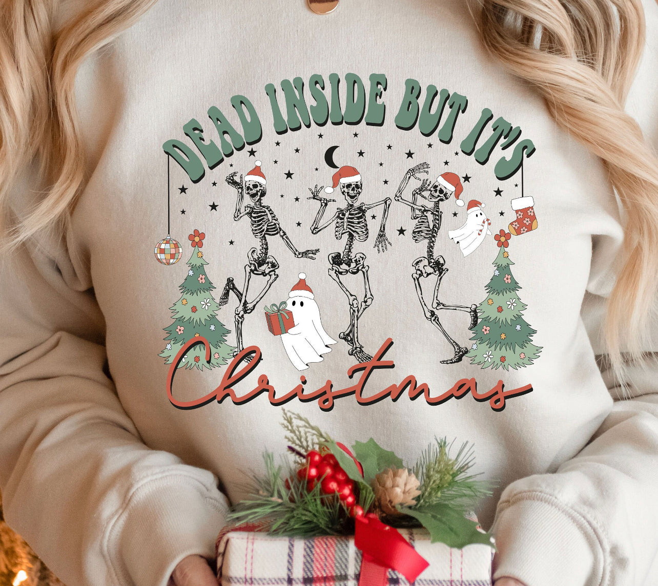 Dead Inside but its Christmas Skellies