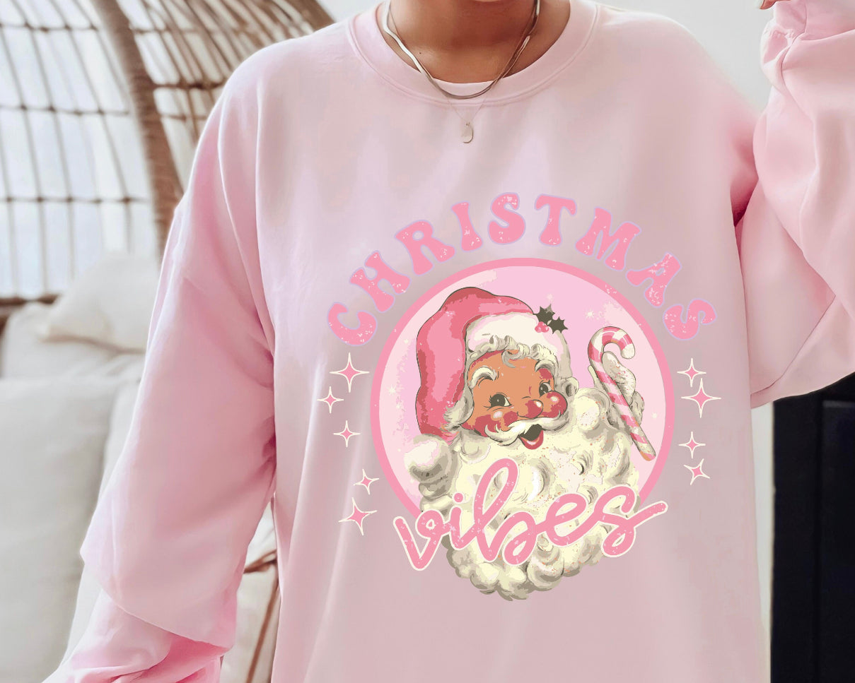 Pink Christmas Santa Vibes