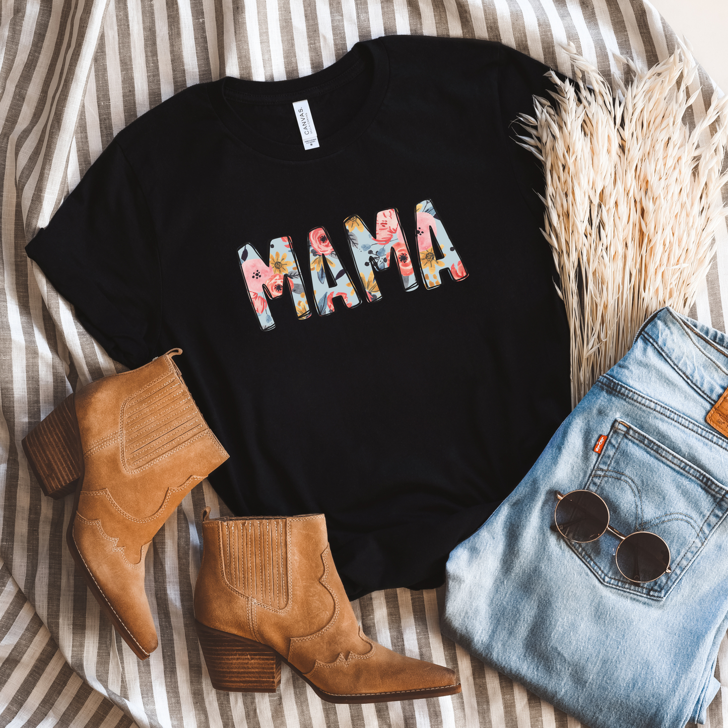 Floral MAMA Tee