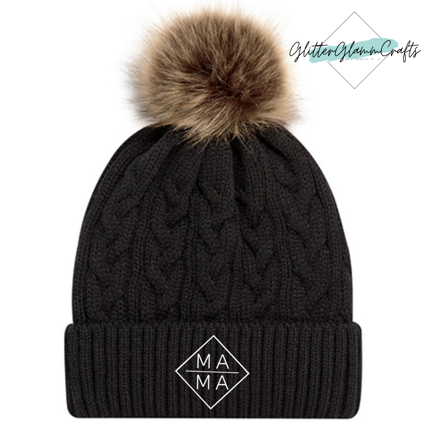 Diamond MAMA Cable Knit Toque