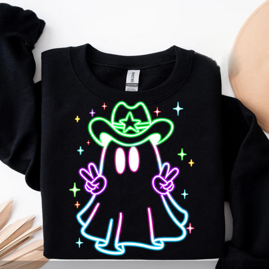 Neon Ghostly Cowboy