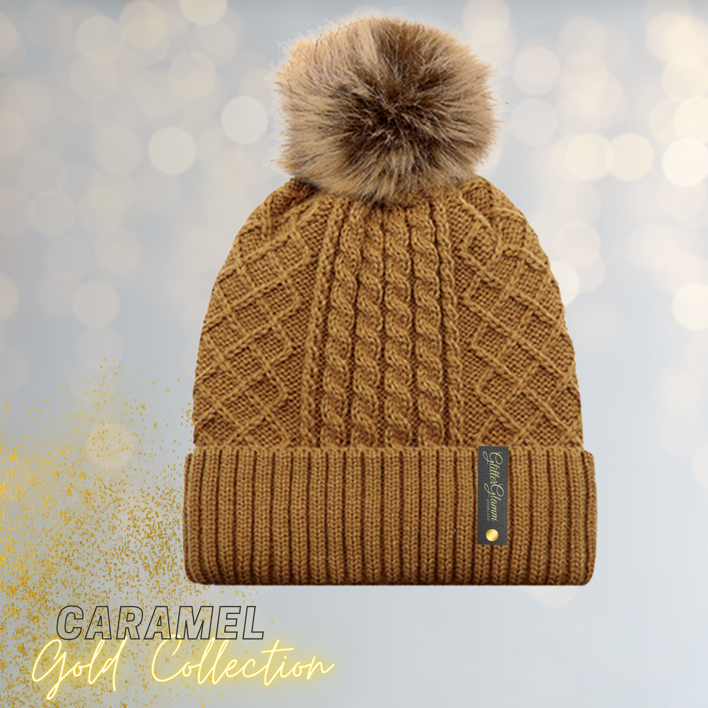 Silk Lined Knit Toque- Gold Collection