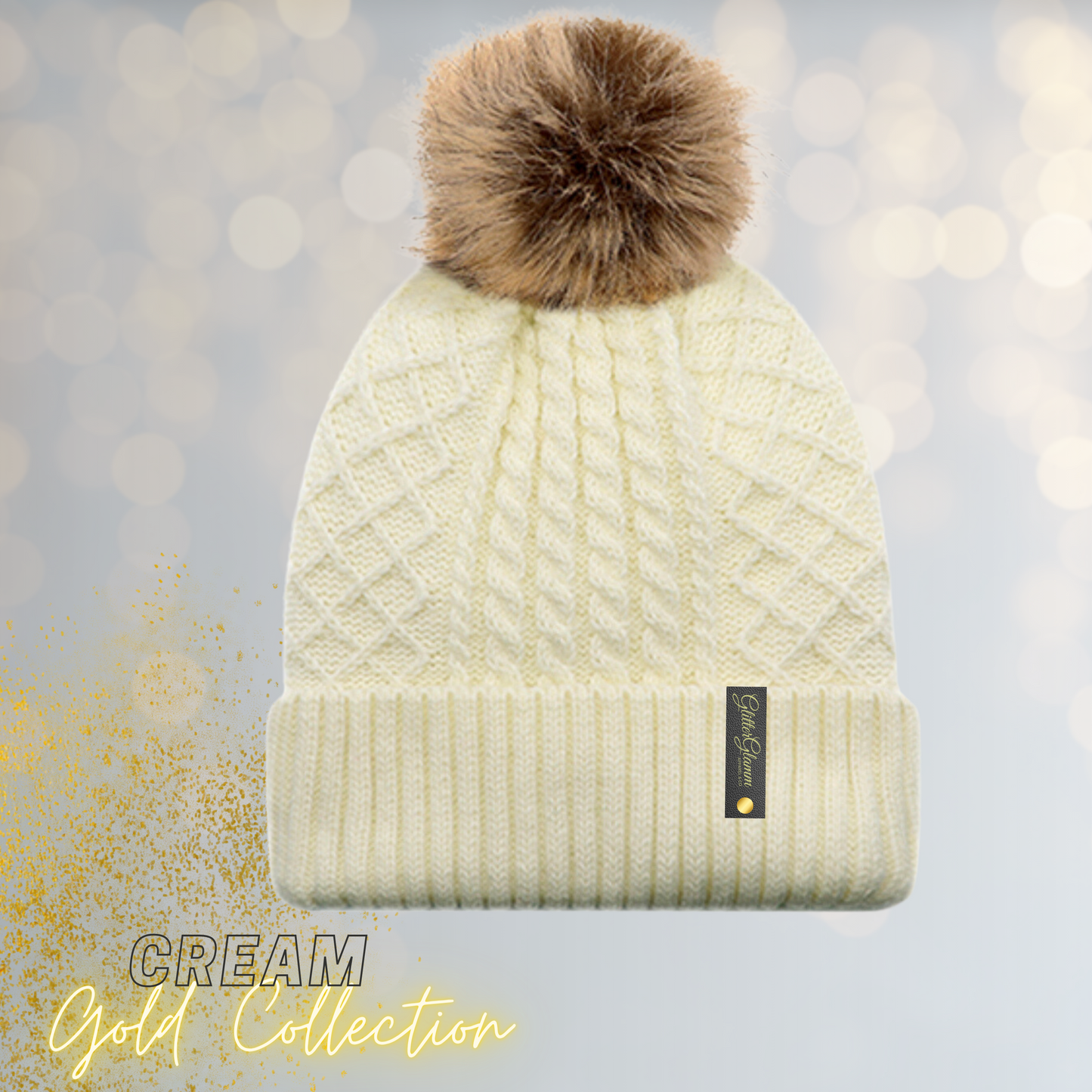 Silk Lined Knit Toque- Gold Collection