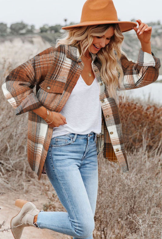 Gold Flame Plaid Shackt