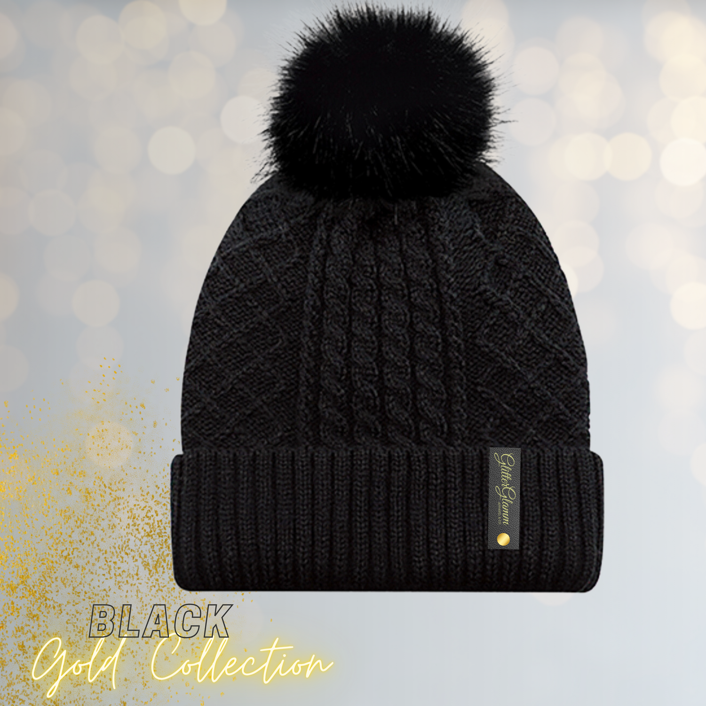 Silk Lined Knit Toque- Gold Collection