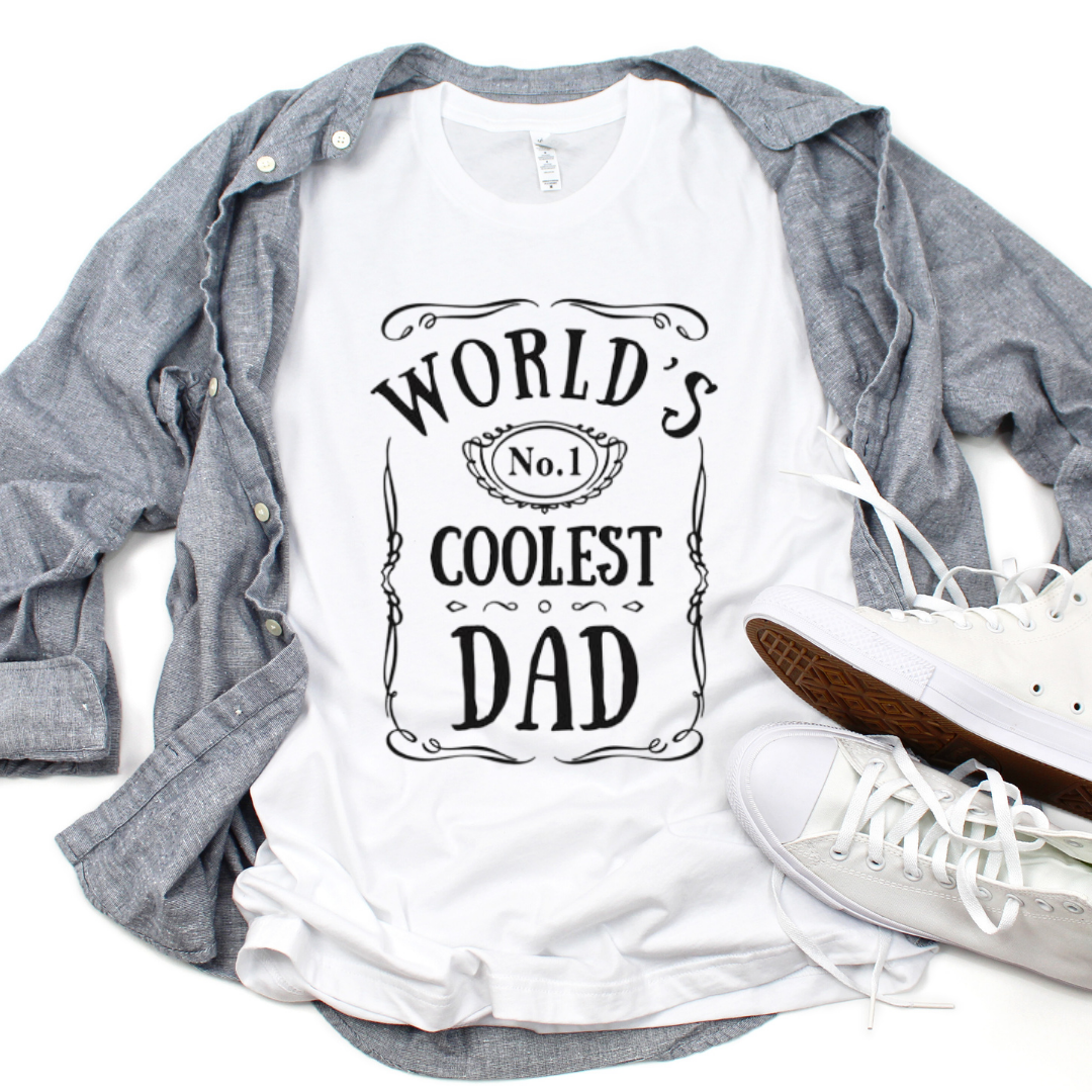 Worlds Coolest Dad - Back Tee