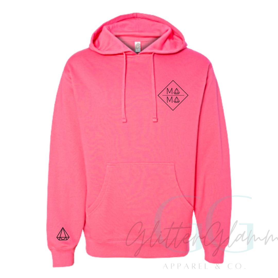 Diamond MAMA - Neon Pink Hoodie